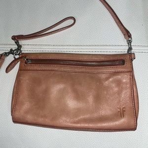 FRYE pink leather crossbody